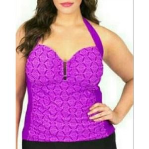 NEW Catalina PLUS Swim Tankini Halter Top Swimwear